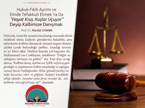 kalbimize danışmak